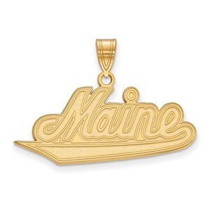 14k Yellow Gold U. of Maine Large Pendant
